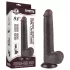 Lovetoy - dildo med sugkopp - dubbelskiktsdesign - brun 20,8 cm