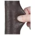 Lovetoy - dildo med sugkopp - dubbelskiktsdesign - brun 20,8 cm