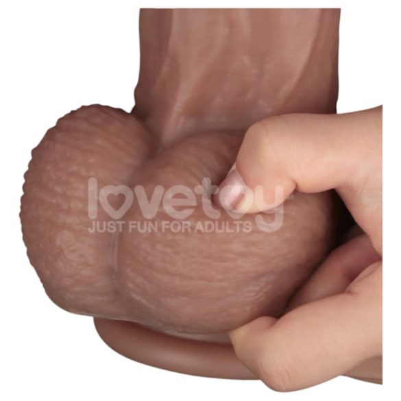 Lovetoy - dildo XXL - två lager - 36,5 cm - naturfärg