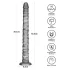 Lovetoy King Sized - stor vibrator - 40,5 cm - grå