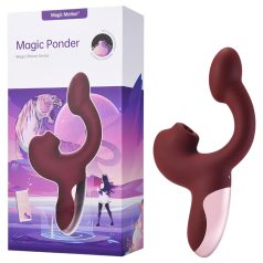   Magic Motion Magic Ponder - rabbitvibrator med klitorisstimulans - röd