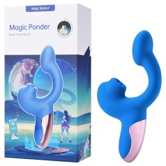   Magic Motion Magic Ponder - 2-i-1 rabbitvibrator - blå silikon