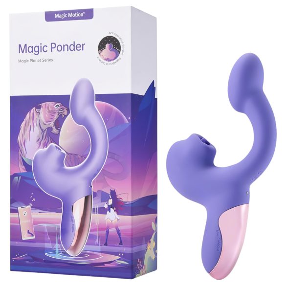 Magic Motion Magic Ponder - rabbitvibrator med app - silikon lila
