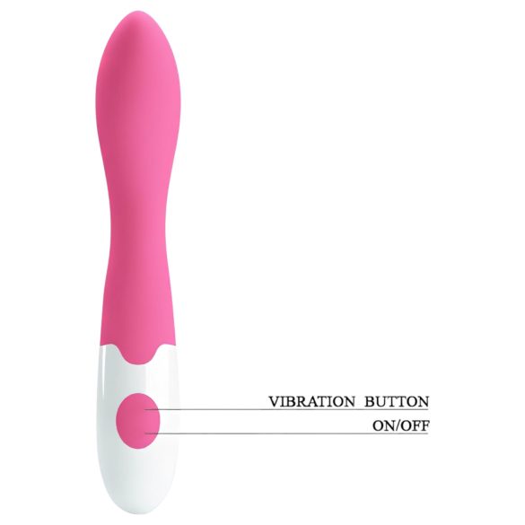 Pretty Love Bishop - G-punkt vibrator - vattentät - rosa/vit