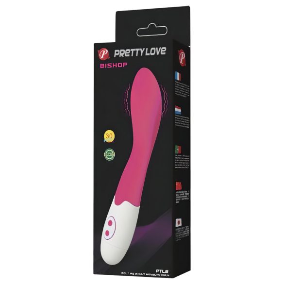 Pretty Love Bishop - G-punkt vibrator - vattentät - rosa/vit