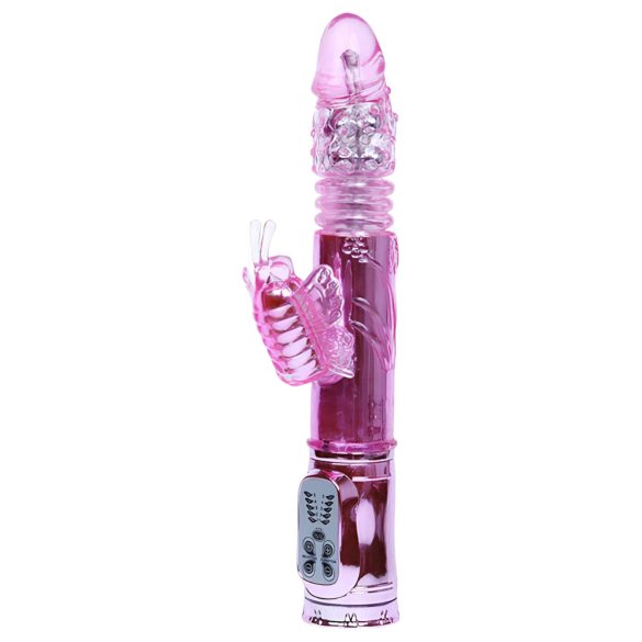 Baile - Fjärilsvibrator med klitorisstimulering (rosa)