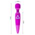 Pretty Love Trollstav - uppladdningsbar massagevibrator (lila)