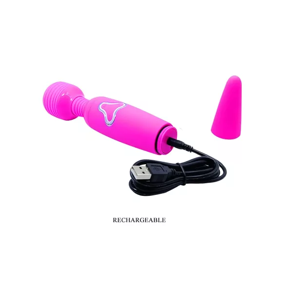 Pretty Love - massagevibrator stav - uppladdningsbar - lila