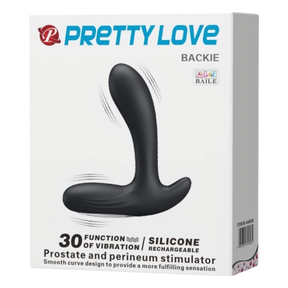 Pretty Love Backie - prostata vibrator (svart)