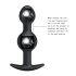 Pretty Love - analdildo med inre kulor - svart