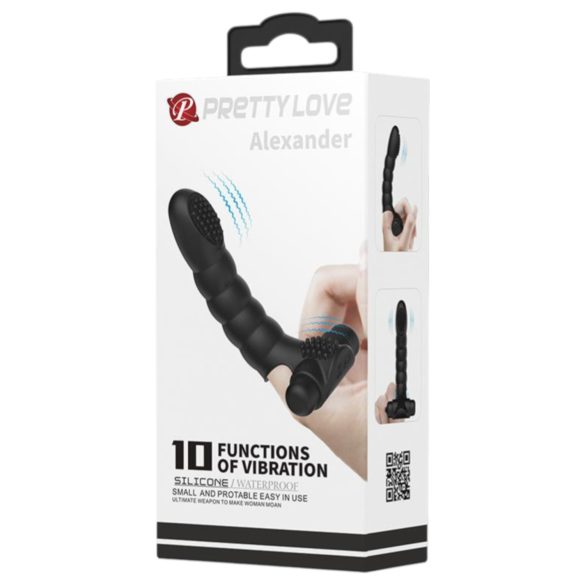 Pretty Love Alexander - fingervibrator - vibrator - svart