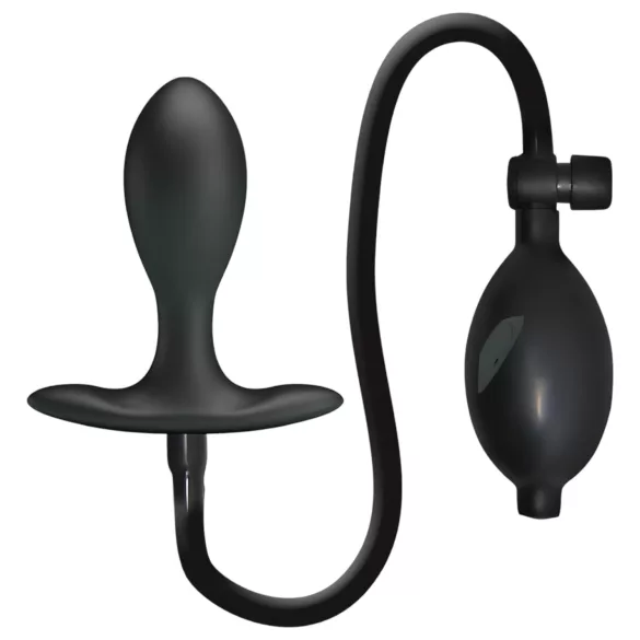 Pretty Love - uppblåsbar analplugg med inre kula - svart