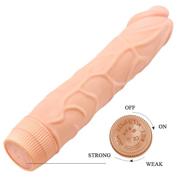 Baile Barbara - realistisk vibrator - 22,5 cm - naturfärg