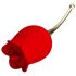 Pretty Love Rose - 2in1 Klitorisvibrator (röd)