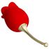 Pretty Love Rose - 2in1 Klitorisvibrator (röd)