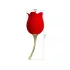 Pretty Love Rose Lover - klitorisstimulator och vibrator - tungformad - röd