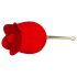 Pretty Love Rose - 2in1 Klitorisvibrator (röd)