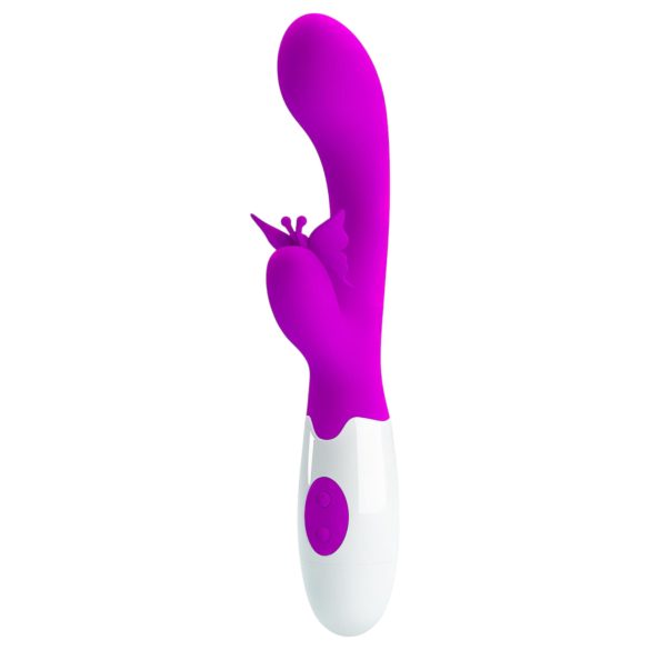 Pretty Love Butterfly Kiss - rabbitvibrator med klitorisstimulering