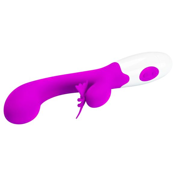 Pretty Love Butterfly Kiss - rabbitvibrator med klitorisstimulering