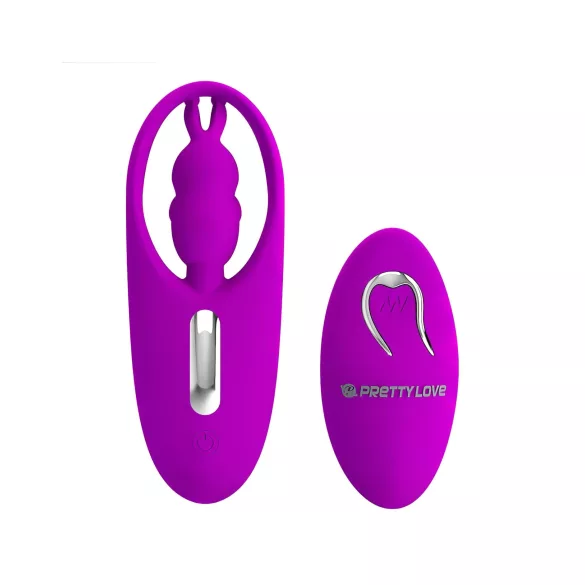 Pretty Love Wild Rabbit - rabbitvibrator med klitorisstimulans - silikon rosa