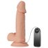 Baile Zebulon - realistisk dildo med pung - vibrator - 19cm - hudfärgad