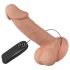 Baile Zebulon - realistisk dildo med pung - vibrator - 19cm - hudfärgad