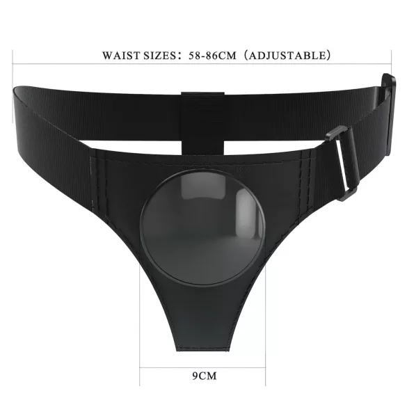 Pretty Love Bobby - universella strap-on sele-trosor (svart)