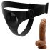 Pretty Love Sele - universell med dildo - 17 cm (svart)