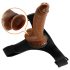 Pretty Love Sele - universell med dildo - 17 cm (svart)