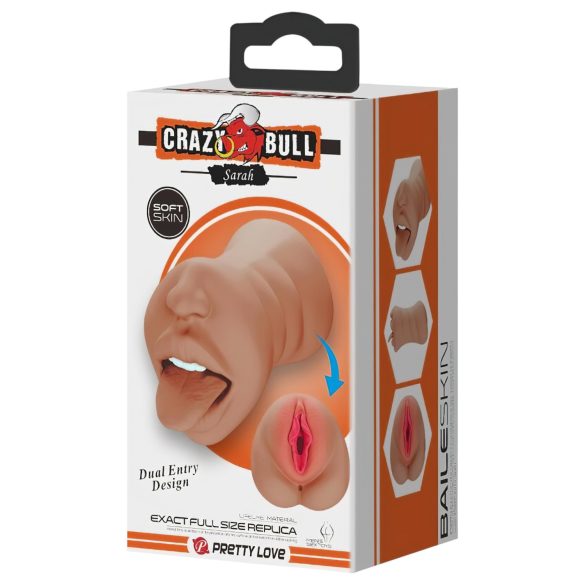 Crazy Bull - masturbator mun och vagina - realistisk - hudfärgad