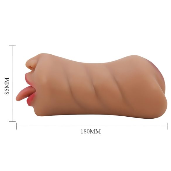 Crazy Bull - masturbator mun och vagina - realistisk - hudfärgad