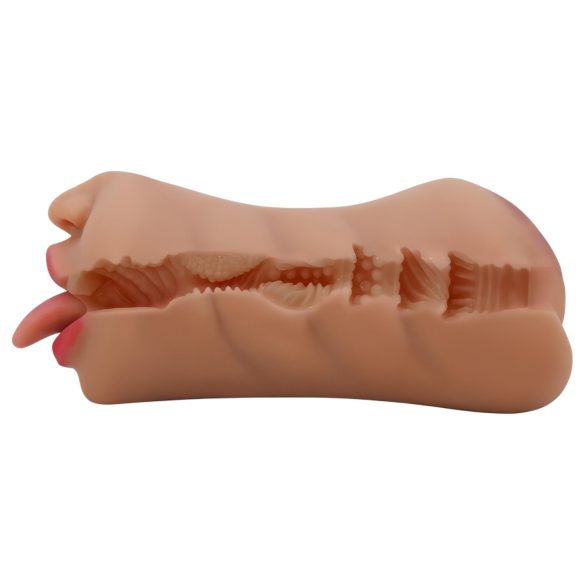 Crazy Bull - masturbator mun och vagina - realistisk - hudfärgad