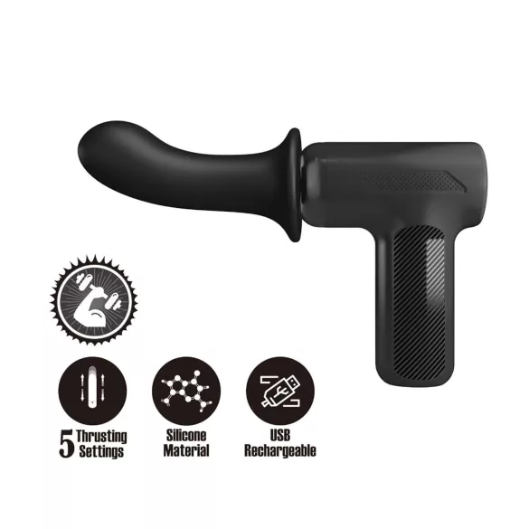 Pretty Love Dj Doctor - vibrator med stötfunktion - svart