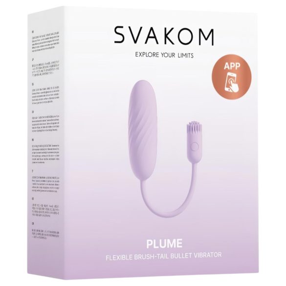 Svakom Plume - 2‑i‑1 vibratorägg (lila)