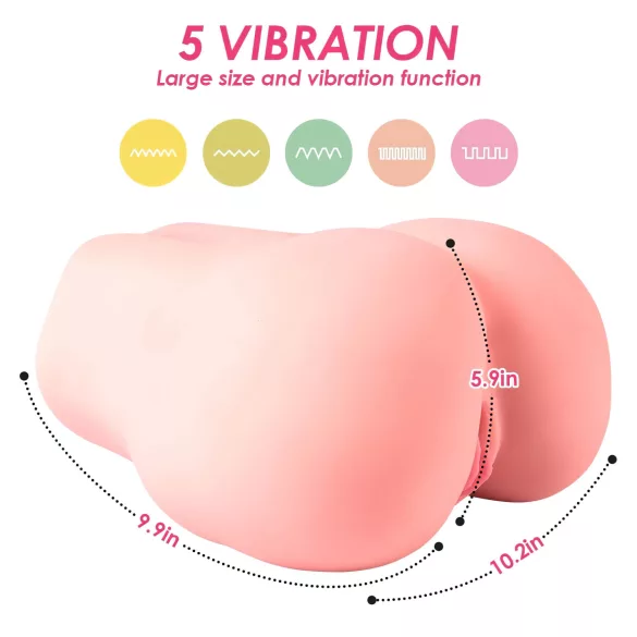 Vibeconnect - App‑styrd torsomasturbator för män (naturell)