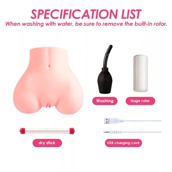Vibeconnect - App‑styrd torsomasturbator för män (naturell)