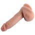 Dual Density - Naturlig dildo med sugfot 18 cm