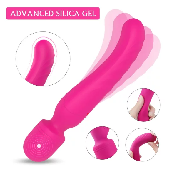 Sex HD Iris - vibrator med värme och 2 motorer - silikon pink