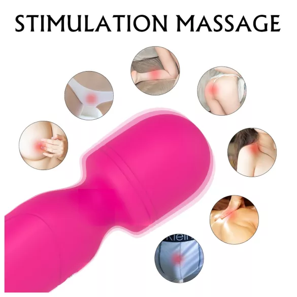 Sex HD Iris - vibrator med värme och 2 motorer - silikon pink
