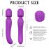 Sex HD Iris - 2-motors värmande massager-vibrator (lila)