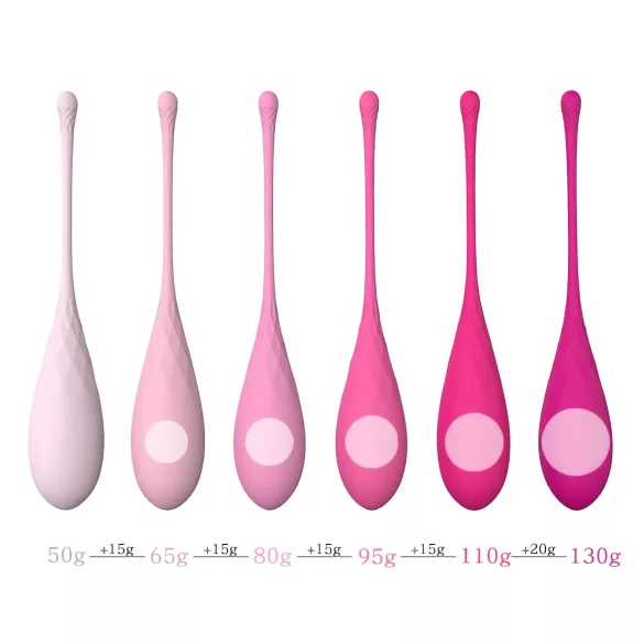 Sex HD Eggs - Kegelkulor set 6-pack - rosa