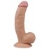 Lovetoy Ultra Soft – flexibel, naturtrogen dildo, 21,5 cm (naturfärg)