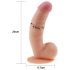 Lovetoy Ultra Soft – flexibel, naturtrogen dildo, 21,5 cm (naturfärg)