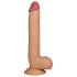 Lovetoy King-Size - naturtrogen, sugkoppsdildo 25 cm