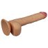 Lovetoy King-Size - naturtrogen, sugkoppsdildo 25 cm
