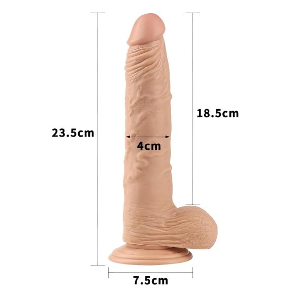 Lovetoy Real Extreme - dildo med sugpropp - 24 cm