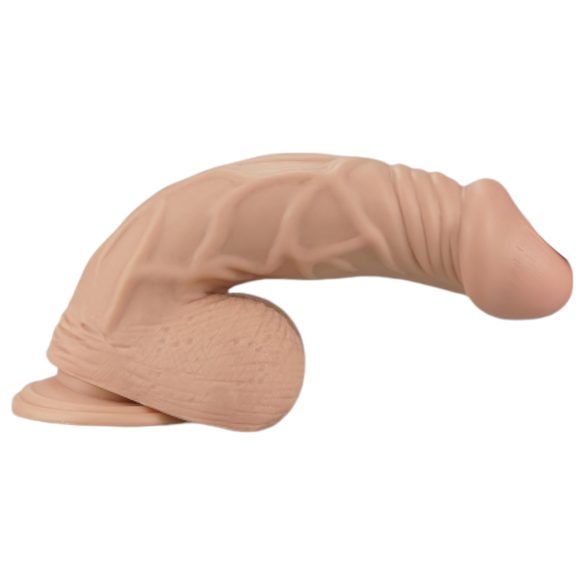 Lovetoy Real Extreme - dildo med sugkopp - 23cm - natur