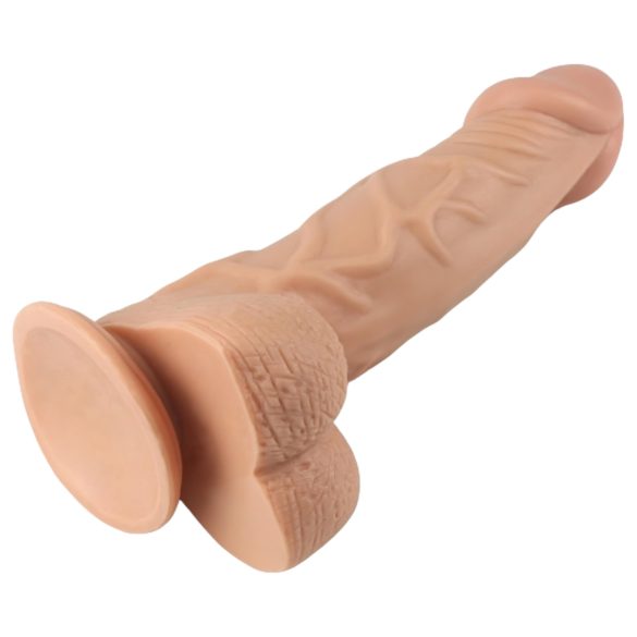 Lovetoy Real Extreme - dildo med sugkopp - 23cm - natur