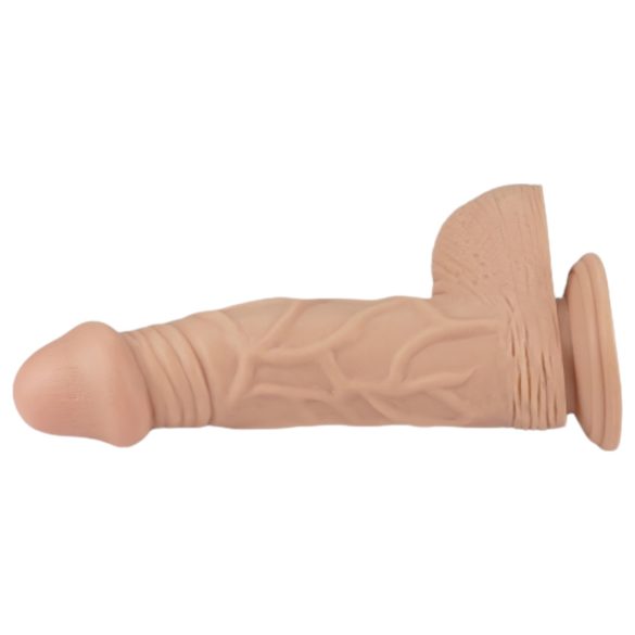 Lovetoy Real Extreme - dildo med sugkopp - 23cm - natur