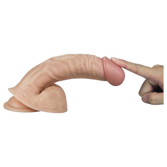 Lovetoy Real Extreme - G-punkt dildo - realistisk 21cm - naturfärg